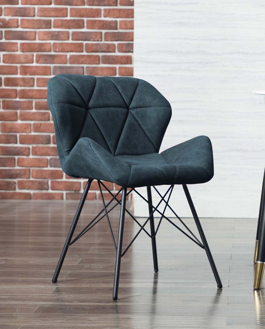 Duhome 2er Set Esszimmerstuhl Küchenstuhl Metallbeine Konferenzstuhl Besucherstuhl Retro 622J Vintage