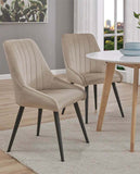 Load image into Gallery viewer, 2er Set Esszimmerstuhl aus Stoff Samt Stuhl Retro Design Polsterstuhl mit Rückenlehne Metallbeine Farbauswahl Duhome 8066