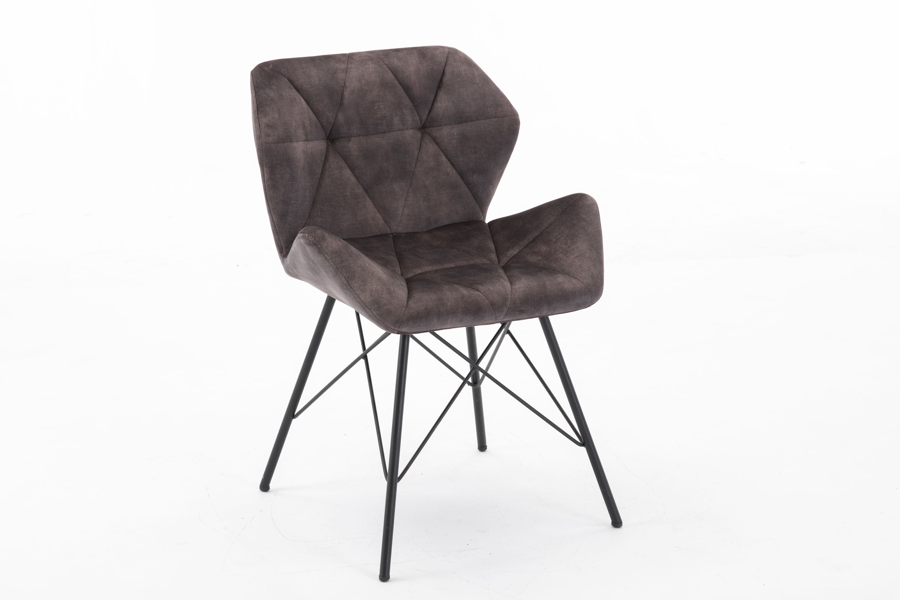 Duhome 2er Set Esszimmerstuhl Küchenstuhl Metallbeine Konferenzstuhl Besucherstuhl Retro 622J Vintage