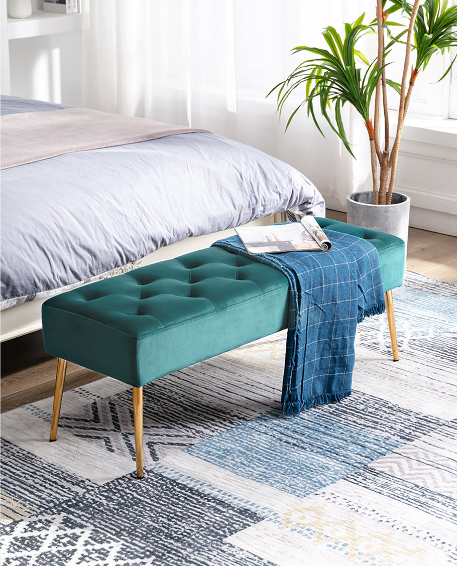 Duhome Sitzbank Polsterbank Schminkhocker Schminkbank edles Design 9130C