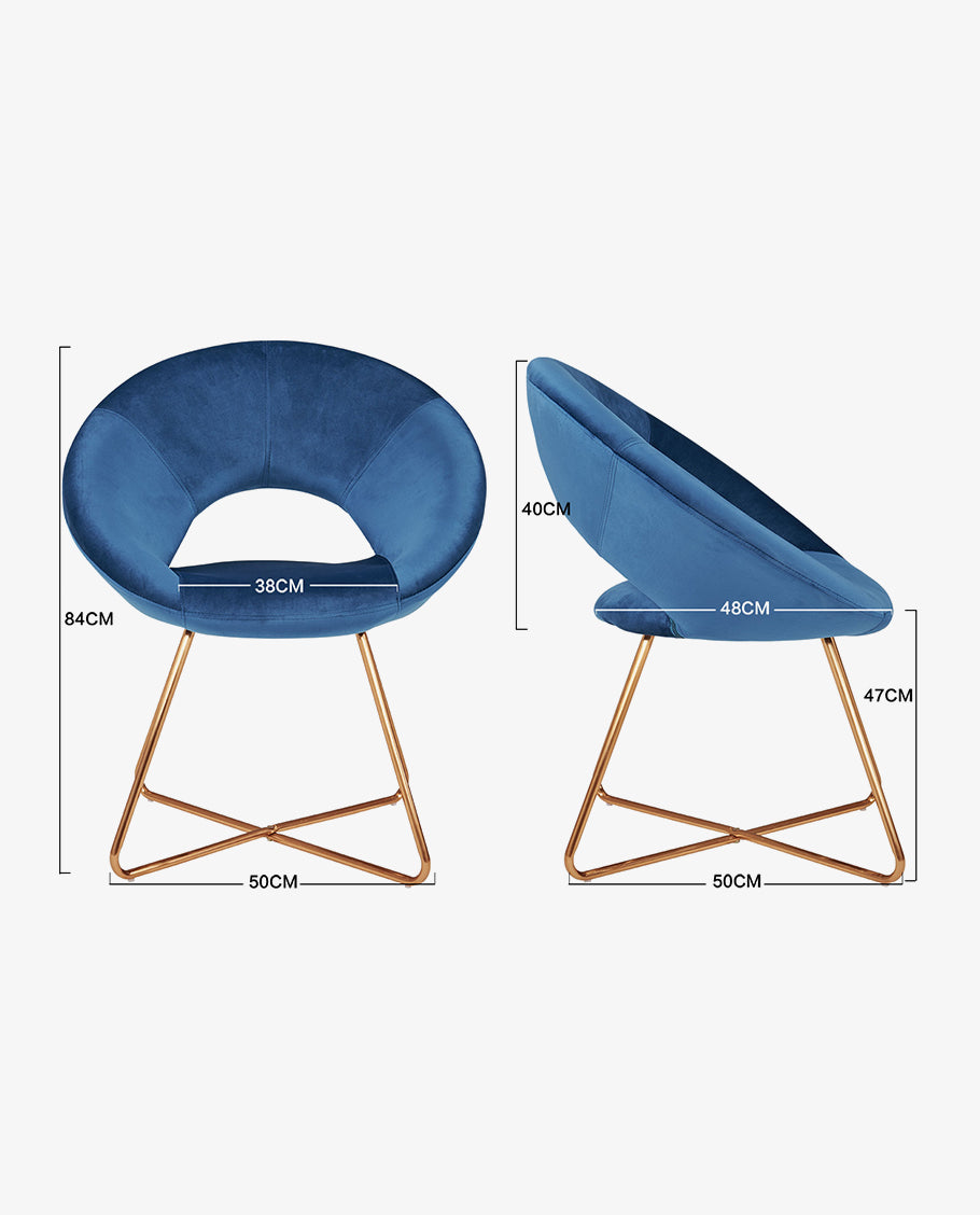 Esszimmerstuhl Stoffbezug (Samt) Konferenzstuhl Besucherstuhl herausragendes Design Farbauswahl Duhome 439D