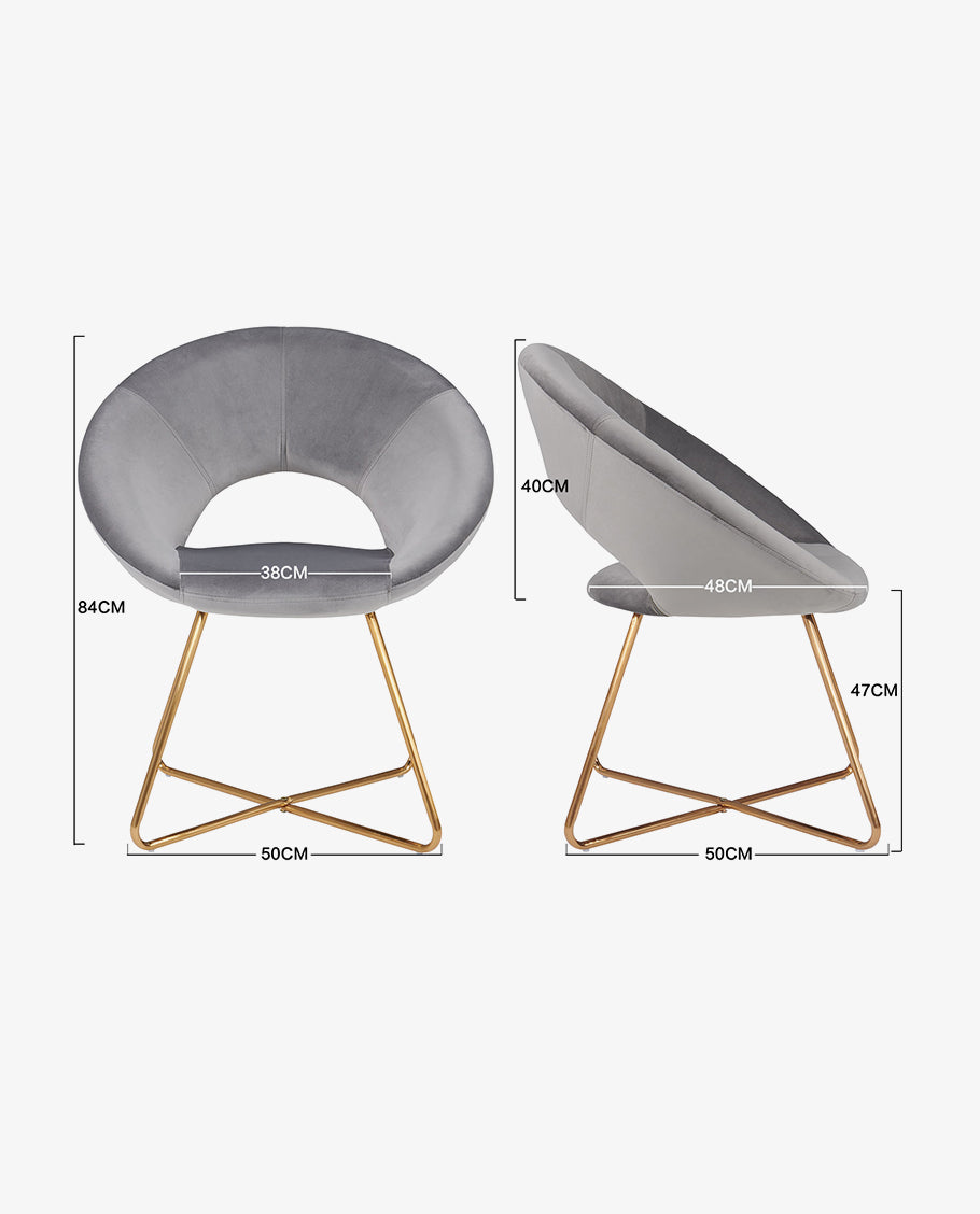 Esszimmerstuhl Stoffbezug (Samt) Konferenzstuhl Besucherstuhl herausragendes Design Farbauswahl Duhome 439D