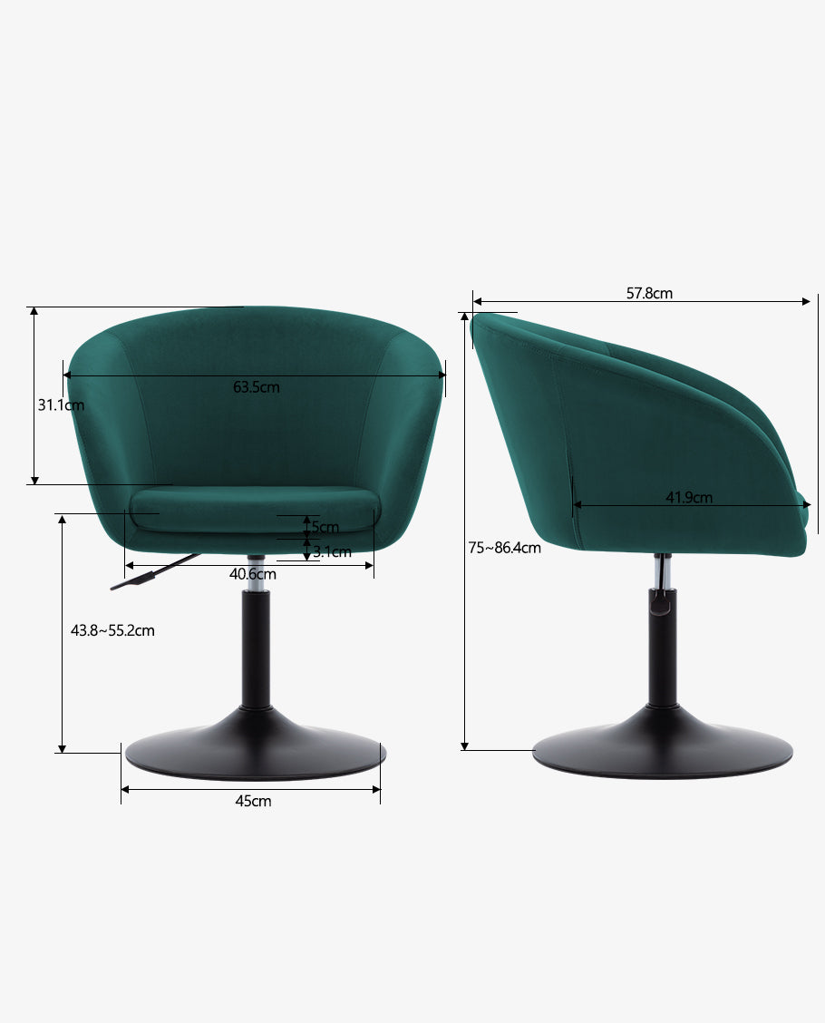 Sessel höhenverstellbar Esszimmerstuhl Kunstleder Clubsessel Coctailsessel Lounge Sessel Farbauswahl - TYP 440