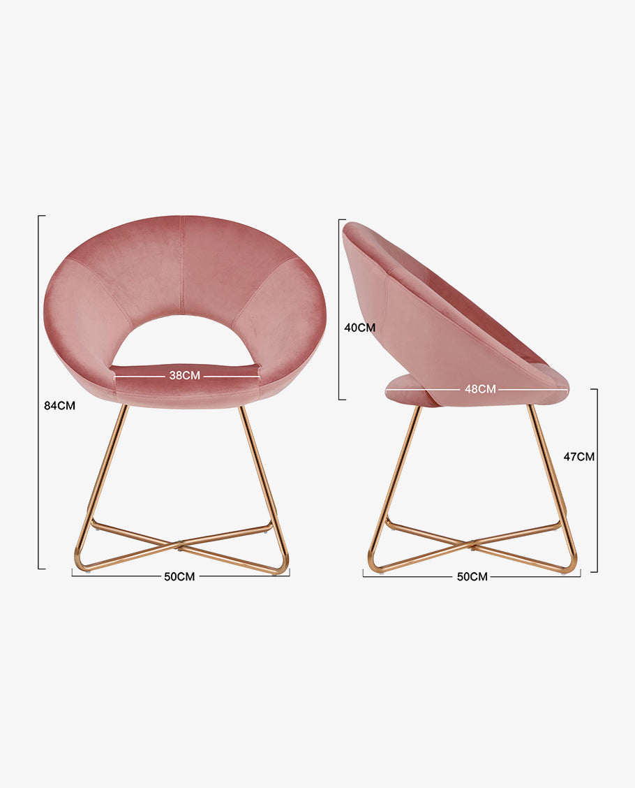 Esszimmerstuhl Stoffbezug (Samt) Konferenzstuhl Besucherstuhl herausragendes Design Farbauswahl Duhome 439D