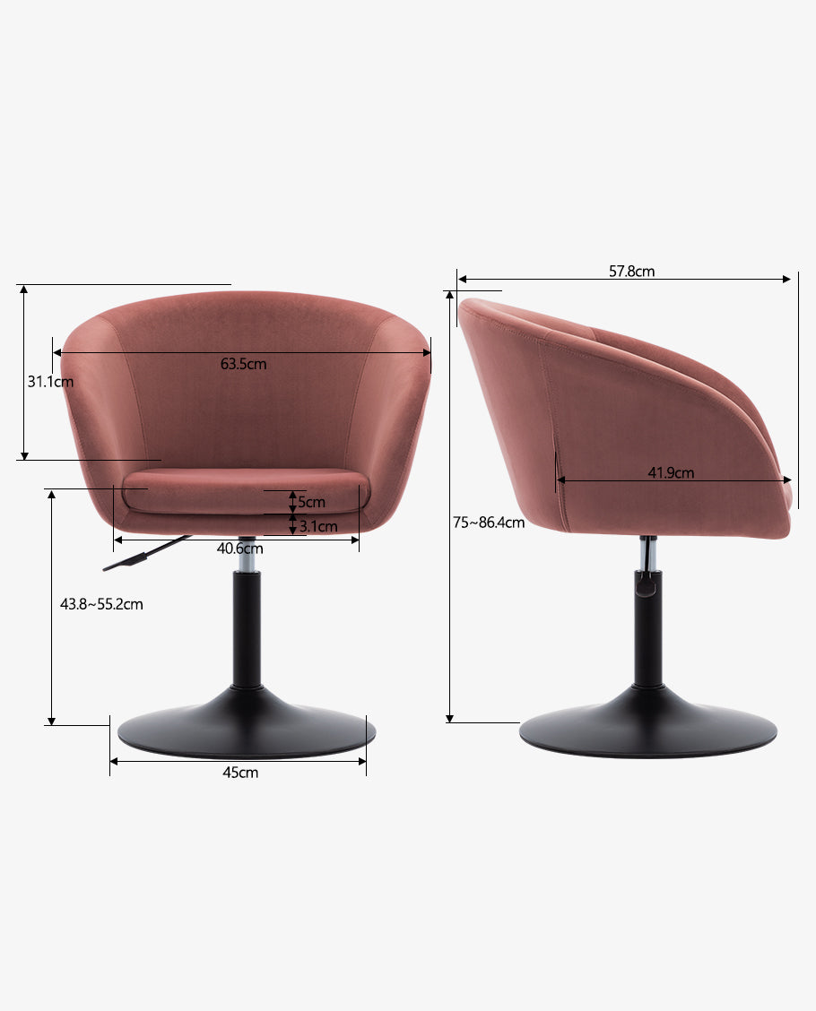 Sessel höhenverstellbar Esszimmerstuhl Kunstleder Clubsessel Coctailsessel Lounge Sessel Farbauswahl - TYP 440