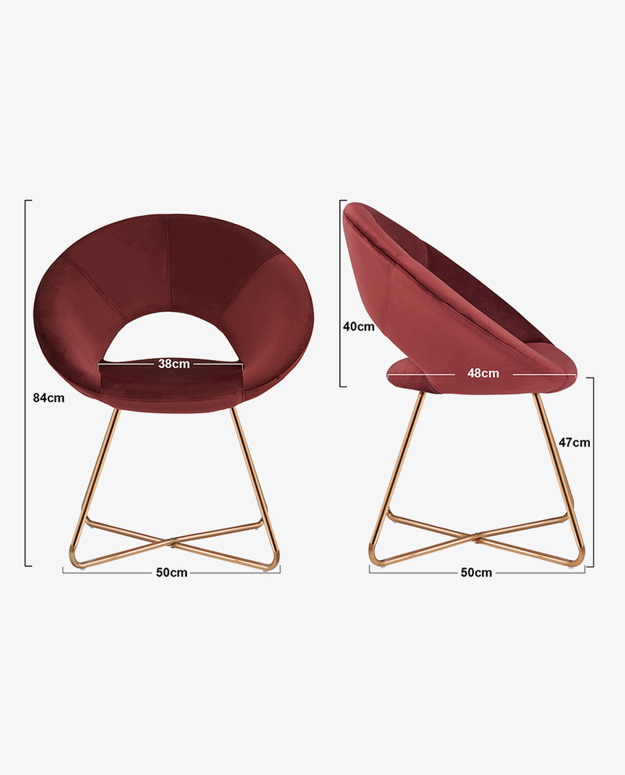 Esszimmerstuhl Stoffbezug (Samt) Konferenzstuhl Besucherstuhl herausragendes Design Farbauswahl Duhome 439D