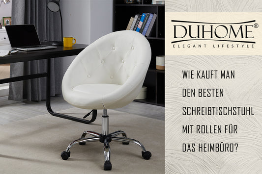 Wie kauft man den besten Schreibtischstuhl mit Rollen für das Heimbüro?