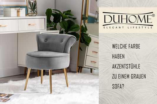 Welche Farbe haben Akzentstühle zu einem grauen Sofa?