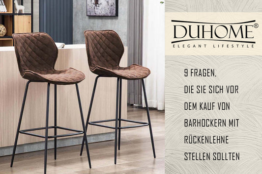 9 Fragen, die Sie sich vor dem Kauf von Barhockern mit Rückenlehne stellen sollten
