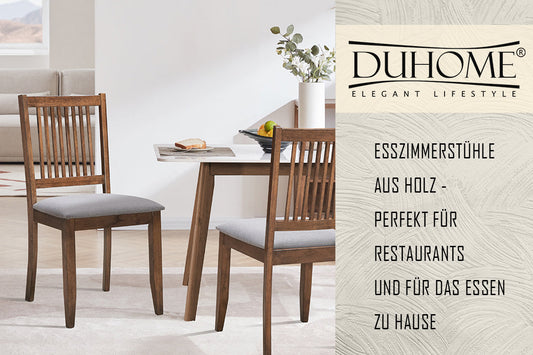 Esszimmerstühle aus Holz - Perfekt für Restaurants und für das Essen zu Hause