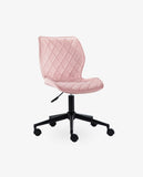 Load image into Gallery viewer, Drehstuhl aus edlem Samtstoff Grau Rollhocker Bürostuhl Stoff Höhenverstellung Schreibtischstuhl drehbar Farbauswahl Duhome 5180W