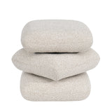 Load image into Gallery viewer, Duhome Sitzhocker aus Bouclé Stoff Ottoman 360° Drehbar Polsterhocker Modern Hocker