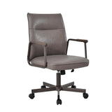 Load image into Gallery viewer, Höhenverstellbarer Bürostuhl mit 360°-Drehung aus PVC