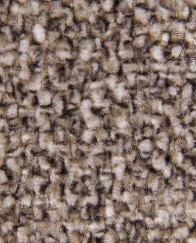 Höhenverstellbarer Drehbarer Bouclé-Barhocker mit Fußstütze