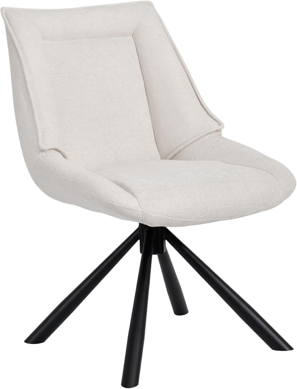 Duhome Esszimmerstuhl, Chenille-Stoff, 180° drehbar