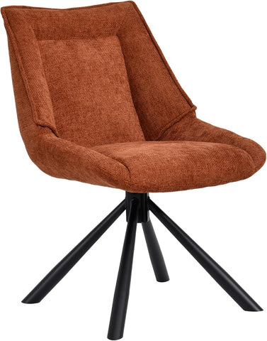 Duhome Esszimmerstuhl, Chenille-Stoff, 180° drehbar