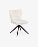 Load image into Gallery viewer, Duhome Drehbarer Chenille-Polsterstuhl mit 360°-Rotation und automatischer Rückstellung