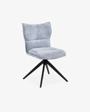 Load image into Gallery viewer, Duhome Drehbarer Chenille-Polsterstuhl mit 360°-Rotation und automatischer Rückstellung