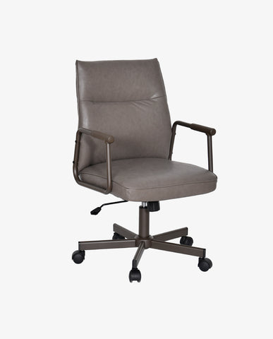 Höhenverstellbarer Bürostuhl mit 360°-Drehung aus PVC