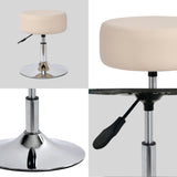 Load image into Gallery viewer, Drehhocker Sitzhocker Hocker RUND höhenverstellbar drehbar aus Kunstleder Farbauswahl Duhome 428S