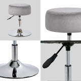 Load image into Gallery viewer, Drehhocker Sitzhocker Hocker RUND höhenverstellbar drehbar aus Kunstleder Farbauswahl Duhome 428S