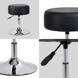 Load image into Gallery viewer, Drehhocker Sitzhocker Hocker RUND höhenverstellbar drehbar aus Kunstleder Farbauswahl Duhome 428S