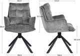 Load image into Gallery viewer, Duhome 180° drehbarer Esszimmerstuhl mit automatischer Liegefunktion