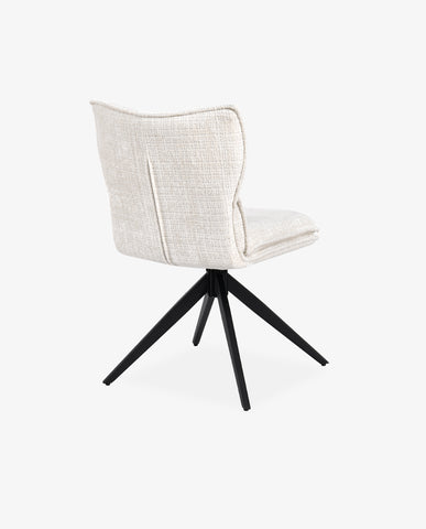 Duhome Drehbarer Chenille-Polsterstuhl mit 360°-Rotation und automatischer Rückstellung