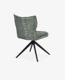 Load image into Gallery viewer, Duhome Drehbarer Chenille-Polsterstuhl mit 360°-Rotation und automatischer Rückstellung