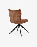 Load image into Gallery viewer, Duhome Drehbarer Chenille-Polsterstuhl mit 360°-Rotation und automatischer Rückstellung