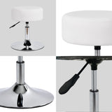 Load image into Gallery viewer, Drehhocker Sitzhocker Hocker RUND höhenverstellbar drehbar aus Kunstleder Farbauswahl Duhome 428S