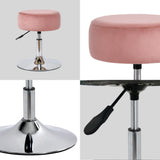 Load image into Gallery viewer, Drehhocker Sitzhocker Hocker RUND höhenverstellbar drehbar aus Kunstleder Farbauswahl Duhome 428S