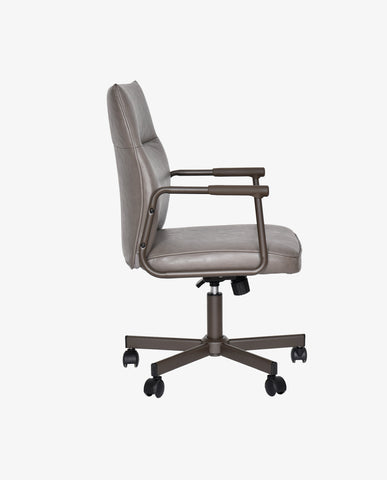 Höhenverstellbarer Bürostuhl mit 360°-Drehung aus PVC