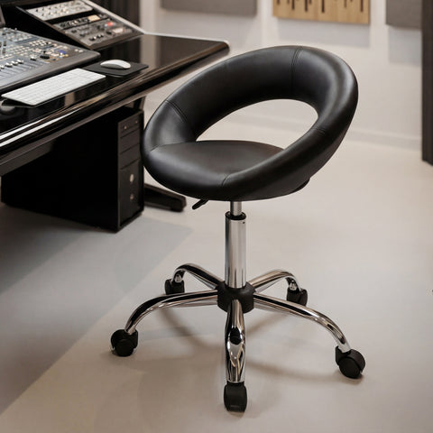 Rollhocker / STUHL in 3 Farben, mit Lehne ,Praxishocker Drehhocker TYP 171XF Hocker