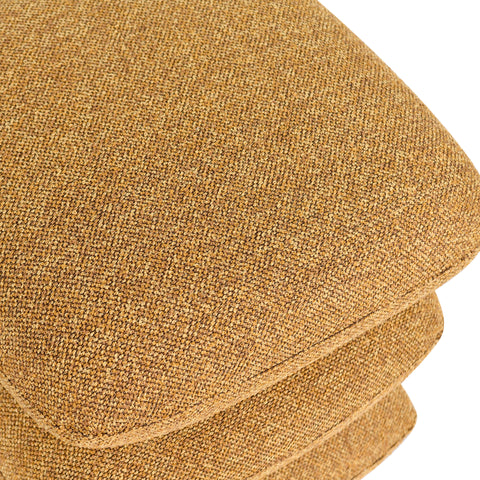 Duhome Sitzhocker aus Bouclé Stoff Ottoman 360° Drehbar Polsterhocker Modern Hocker