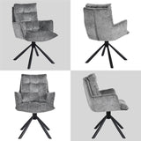 Load image into Gallery viewer, Duhome 180° drehbarer Esszimmerstuhl mit automatischer Liegefunktion