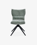 Load image into Gallery viewer, Duhome Drehbarer Chenille-Polsterstuhl mit 360°-Rotation und automatischer Rückstellung