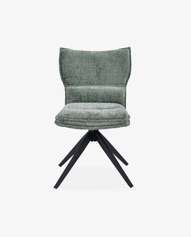 Duhome Drehbarer Chenille-Polsterstuhl mit 360°-Rotation und automatischer Rückstellung