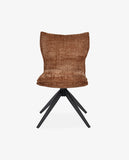 Load image into Gallery viewer, Duhome Drehbarer Chenille-Polsterstuhl mit 360°-Rotation und automatischer Rückstellung