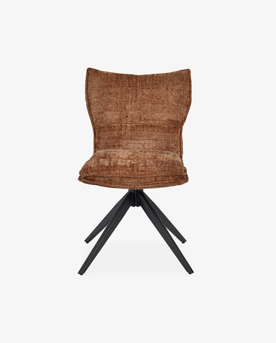 Duhome Drehbarer Chenille-Polsterstuhl mit 360°-Rotation und automatischer Rückstellung