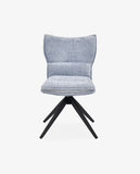 Load image into Gallery viewer, Duhome Drehbarer Chenille-Polsterstuhl mit 360°-Rotation und automatischer Rückstellung