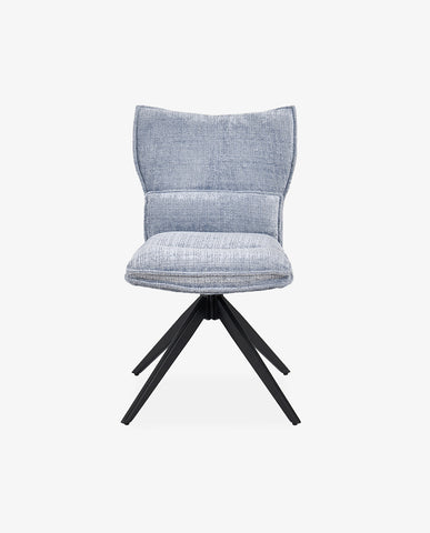 Duhome Drehbarer Chenille-Polsterstuhl mit 360°-Rotation und automatischer Rückstellung