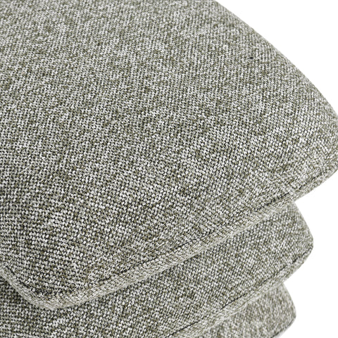 Duhome Sitzhocker aus Bouclé Stoff Ottoman 360° Drehbar Polsterhocker Modern Hocker