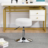 Load image into Gallery viewer, Drehhocker Sitzhocker Hocker RUND höhenverstellbar drehbar aus Kunstleder Farbauswahl Duhome 428S