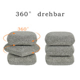 Load image into Gallery viewer, Duhome Sitzhocker aus Bouclé Stoff Ottoman 360° Drehbar Polsterhocker Modern Hocker