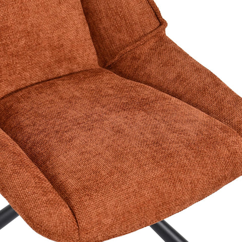 Duhome Esszimmerstuhl, Chenille-Stoff, 180° drehbar