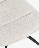 Load image into Gallery viewer, Duhome Drehbarer Chenille-Polsterstuhl mit 360°-Rotation und automatischer Rückstellung