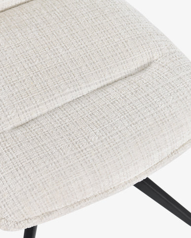 Duhome Drehbarer Chenille-Polsterstuhl mit 360°-Rotation und automatischer Rückstellung