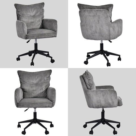 Duhome Drehstuhl aus Kordsamt