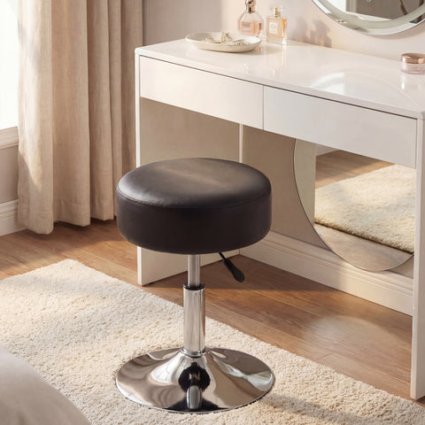 Drehhocker Sitzhocker Hocker RUND höhenverstellbar drehbar aus Kunstleder Farbauswahl Duhome 428S